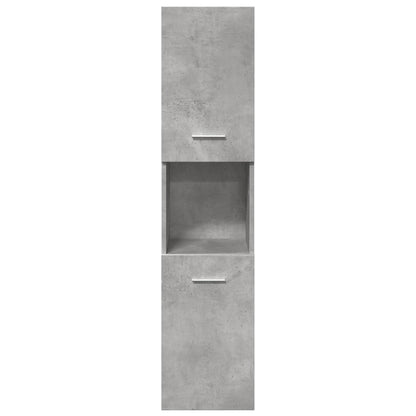 vidaXL 5 Piece Bathroom Furniture Set Concrete Grey Engineered Wood