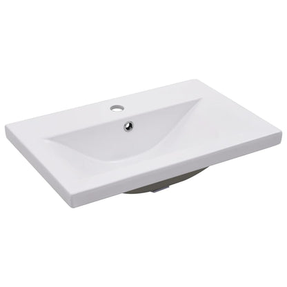 vidaXL 4 Piece Bathroom Furniture Set Concrete Grey Engineered Wood