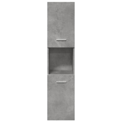 vidaXL 5 Piece Bathroom Furniture Set Concrete Grey Engineered Wood