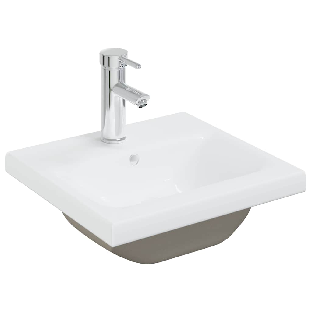 vidaXL 4 Piece Bathroom Furniture Set Concrete Grey Engineered Wood