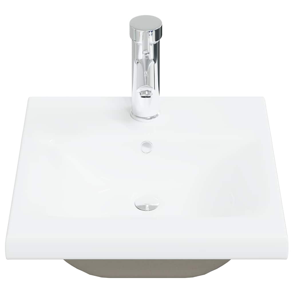 vidaXL 4 Piece Bathroom Furniture Set Concrete Grey Engineered Wood