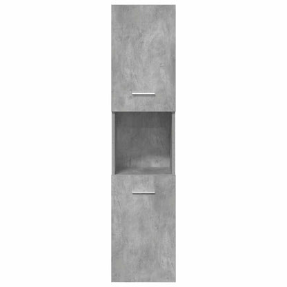 vidaXL 4 Piece Bathroom Furniture Set Concrete Grey Engineered Wood