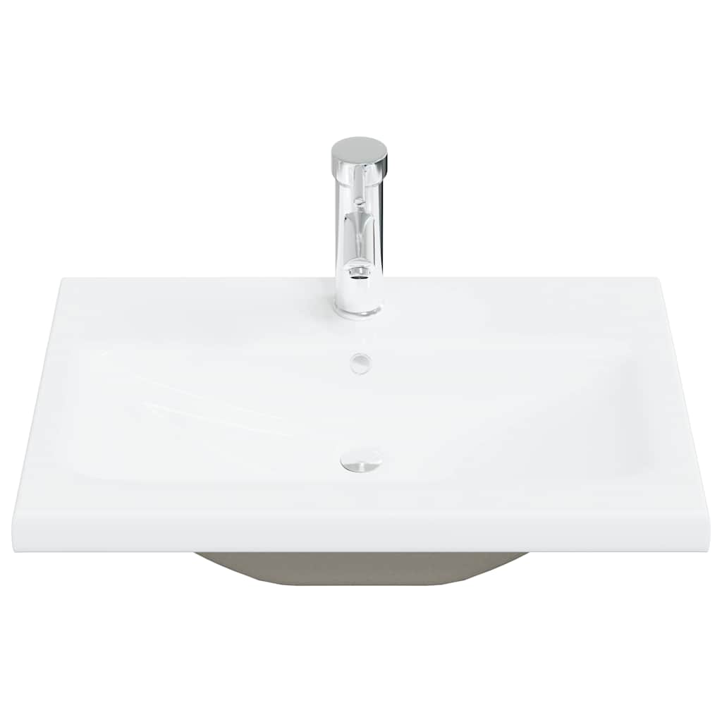 vidaXL 4 Piece Bathroom Furniture Set Concrete Grey Engineered Wood