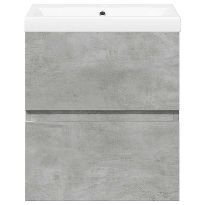 vidaXL 2 Piece Bathroom Furniture Set Concrete Grey Engineered Wood