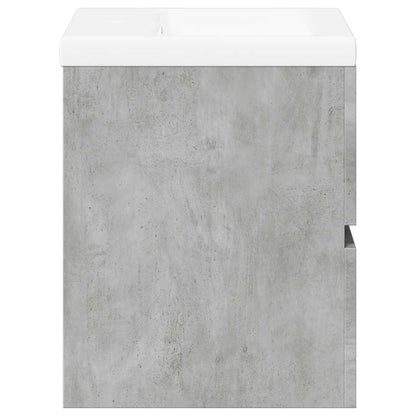 vidaXL 2 Piece Bathroom Furniture Set Concrete Grey Engineered Wood
