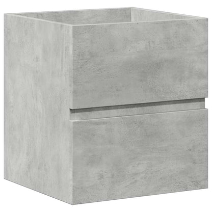 vidaXL 2 Piece Bathroom Furniture Set Concrete Grey Engineered Wood