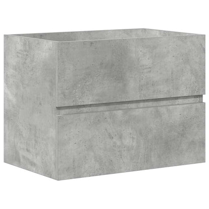 vidaXL 2 Piece Bathroom Furniture Set Concrete Grey Engineered Wood