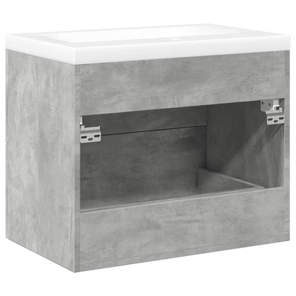 vidaXL 2 Piece Bathroom Furniture Set Concrete Grey Engineered Wood