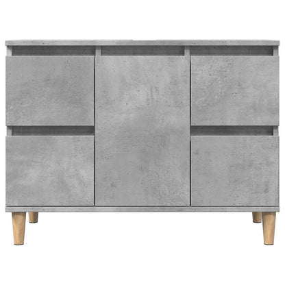 vidaXL 3 Piece Bathroom Furniture Set Concrete Grey Engineered Wood