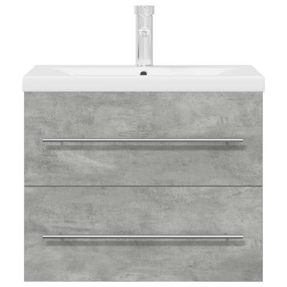 vidaXL 2 Piece Bathroom Furniture Set Concrete Grey Engineered Wood