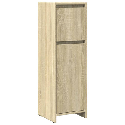 vidaXL 3 Piece Bathroom Furniture Set Sonoma Oak Engineered Wood