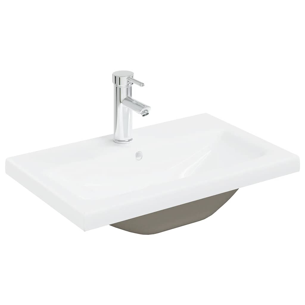 vidaXL 3 Piece Bathroom Furniture Set Sonoma Oak Engineered Wood