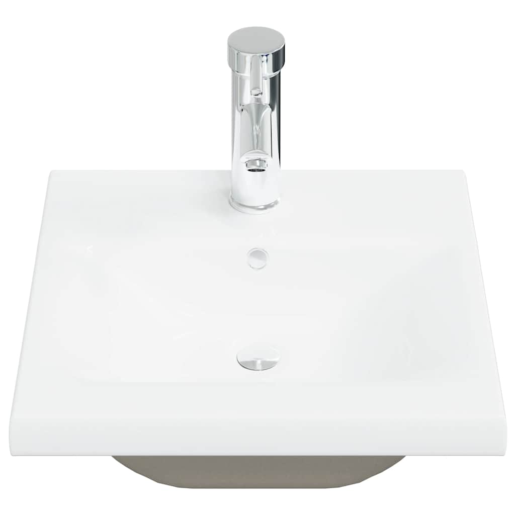 vidaXL 4 Piece Bathroom Furniture Set Sonoma Oak Engineered Wood