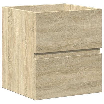 vidaXL 2 Piece Bathroom Furniture Set Sonoma Oak Engineered Wood