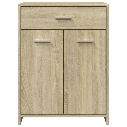 vidaXL 4 Piece Bathroom Furniture Set Sonoma Oak Engineered Wood