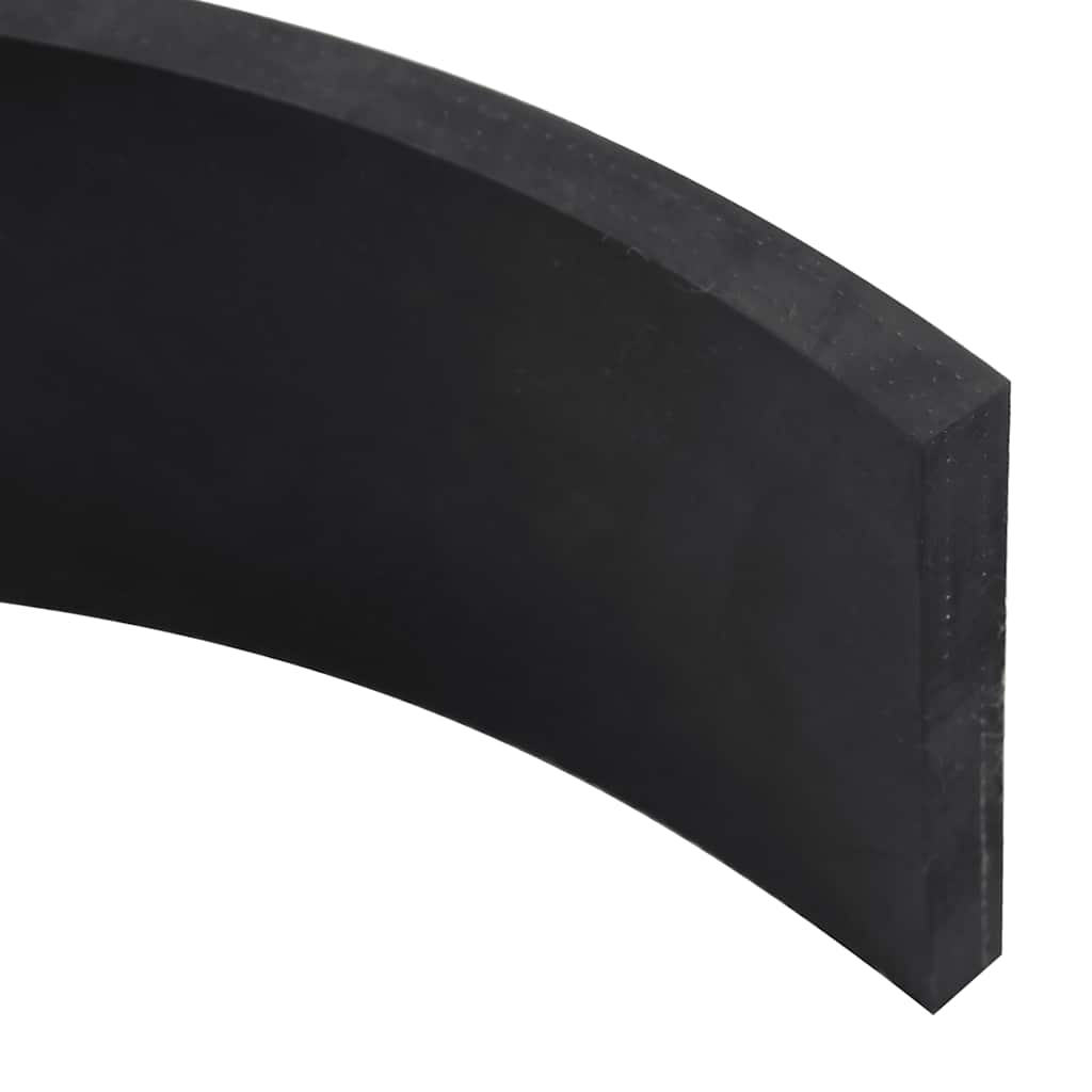 vidaXL Rubber Edge for Snow Plow Black 100x8x1 cm