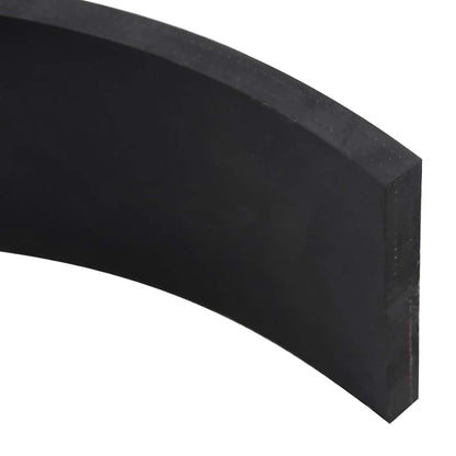 vidaXL Rubber Edge for Snow Plow Black 120x8x1 cm