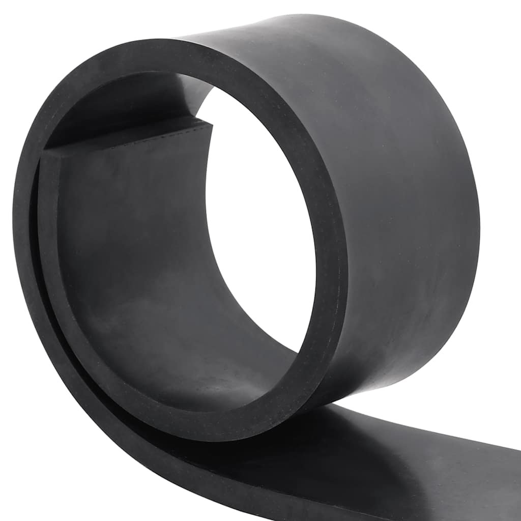 vidaXL Rubber Edge for Snow Plow Black 80x10x1 cm