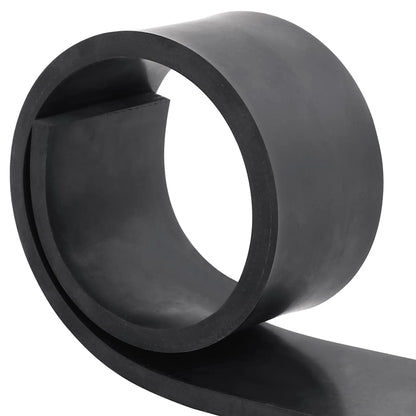 vidaXL Rubber Edge for Snow Plow Black 80x10x1 cm