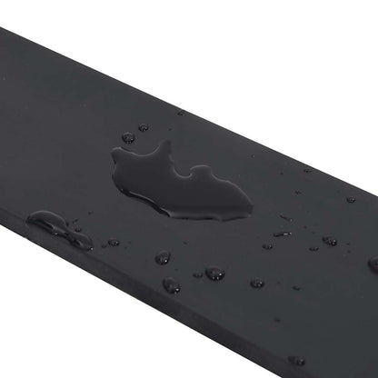 vidaXL Rubber Edge for Snow Plow Black 80x10x1 cm