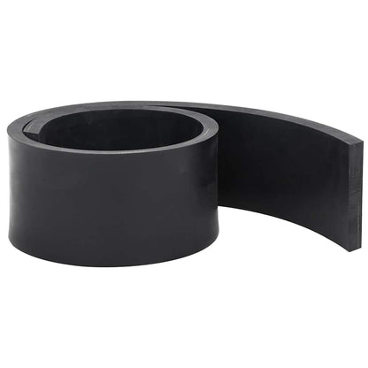 vidaXL Rubber Edge for Snow Plow Black 120x10x1 cm