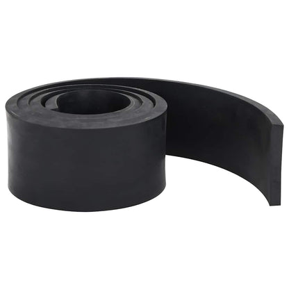 vidaXL Rubber Edge for Snow Plow Black 200x10x1 cm