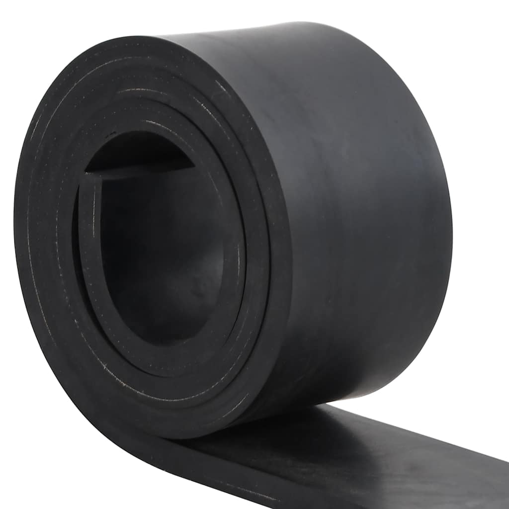vidaXL Rubber Edge for Snow Plow Black 200x10x1 cm