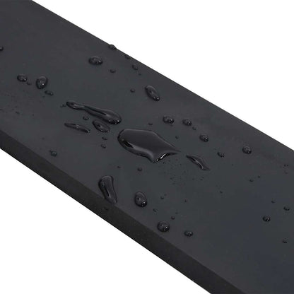 vidaXL Rubber Edge for Snow Plow Black 200x10x1 cm