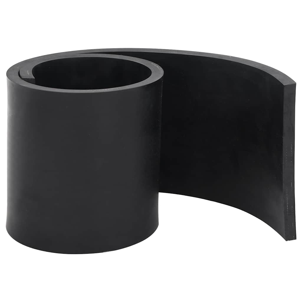 vidaXL Rubber Edge for Snow Plow Black 100x15x1 cm