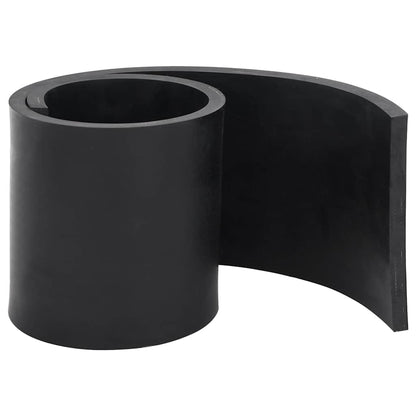 vidaXL Rubber Edge for Snow Plow Black 100x15x1 cm