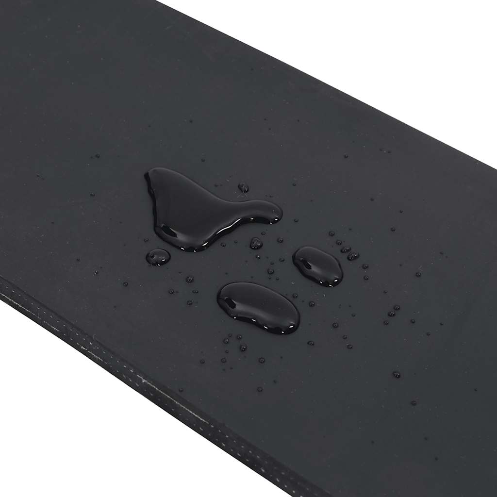 vidaXL Rubber Edge for Snow Plow Black 100x15x1 cm