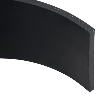 vidaXL Rubber Edge for Snow Plow Black 120x15x1 cm