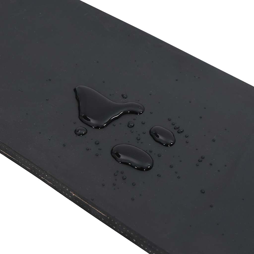 vidaXL Rubber Edge for Snow Plow Black 120x15x1 cm