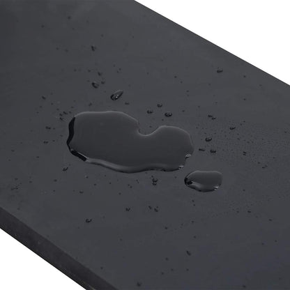 vidaXL Rubber Edge for Snow Plow Black 200x15x1 cm