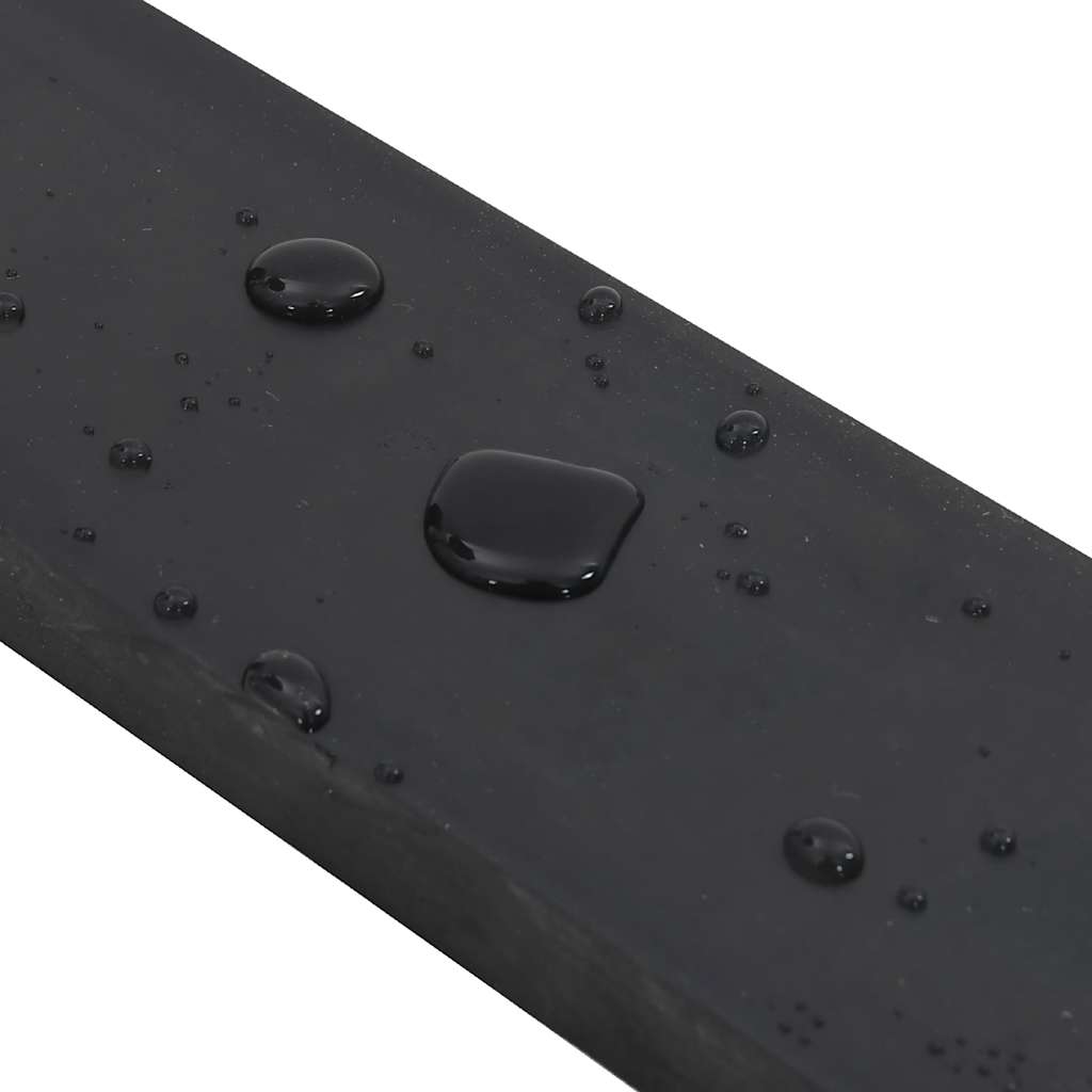 vidaXL Rubber Edge for Snow Plow Black 120x8x2 cm