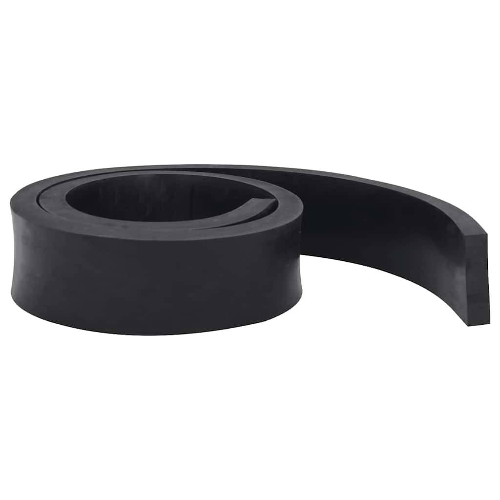 vidaXL Rubber Edge for Snow Plow Black 180x8x2 cm