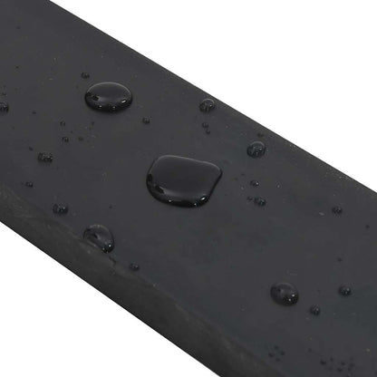 vidaXL Rubber Edge for Snow Plow Black 180x8x2 cm