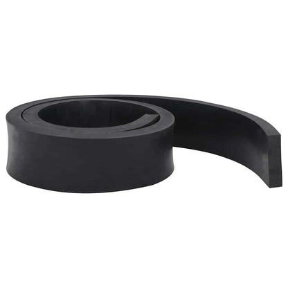 vidaXL Rubber Edge for Snow Plow Black 200x8x2 cm