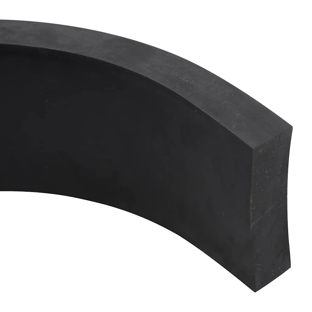 vidaXL Rubber Edge for Snow Plow Black 200x8x2 cm