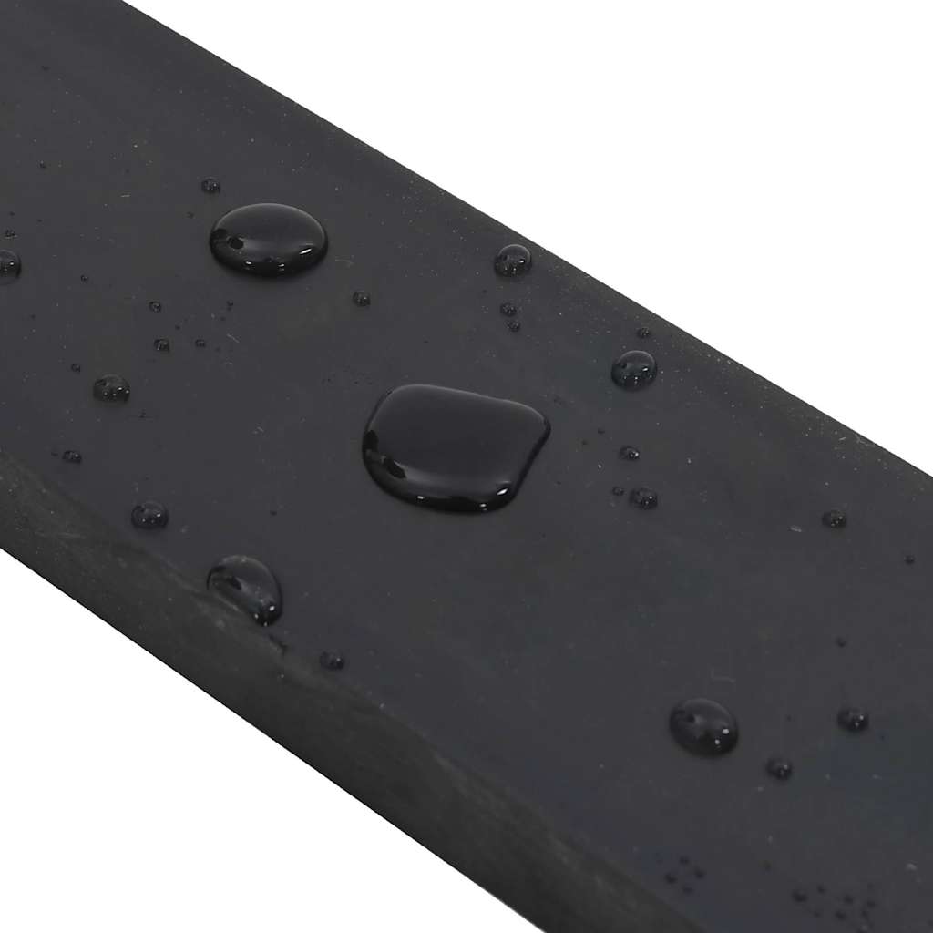 vidaXL Rubber Edge for Snow Plow Black 250x8x2 cm