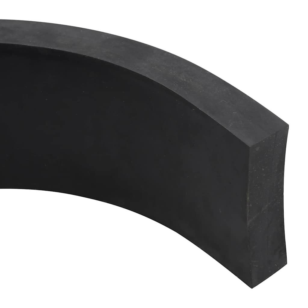 vidaXL Rubber Edge for Snow Plow Black 300x8x2 cm