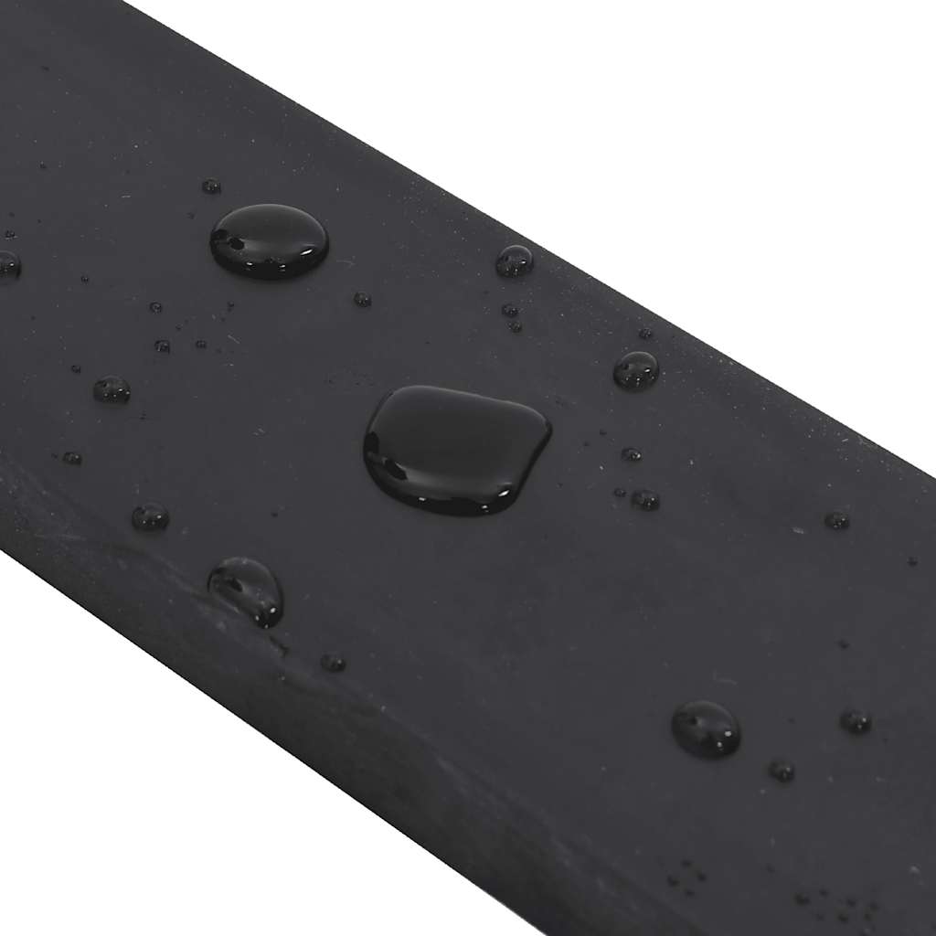 vidaXL Rubber Edge for Snow Plow Black 300x8x2 cm
