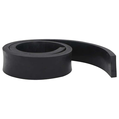 vidaXL Rubber Edge for Snow Plow Black 180x10x2 cm