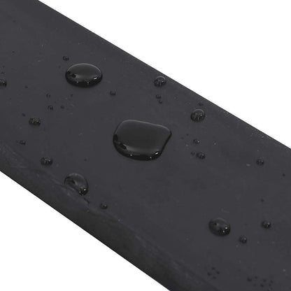 vidaXL Rubber Edge for Snow Plow Black 180x10x2 cm