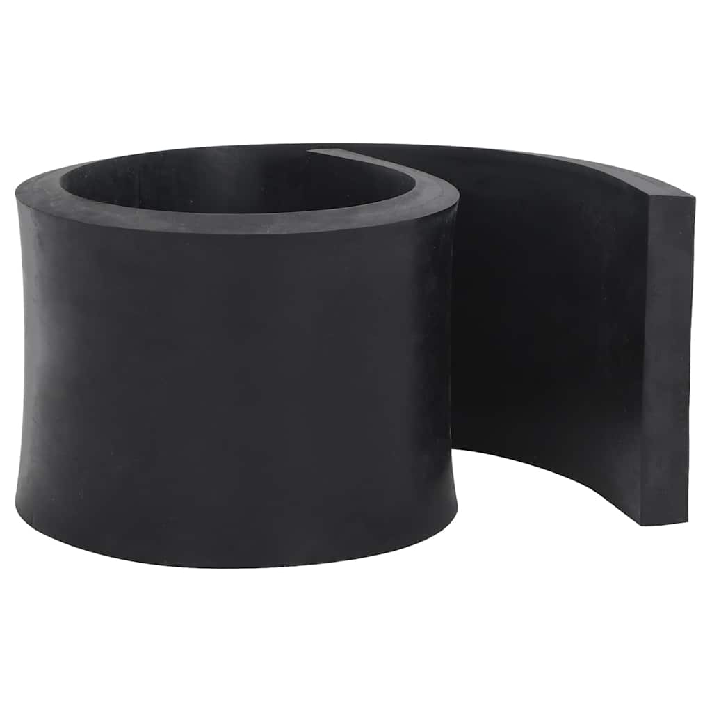vidaXL Rubber Edge for Snow Plow Black 120x15x2 cm