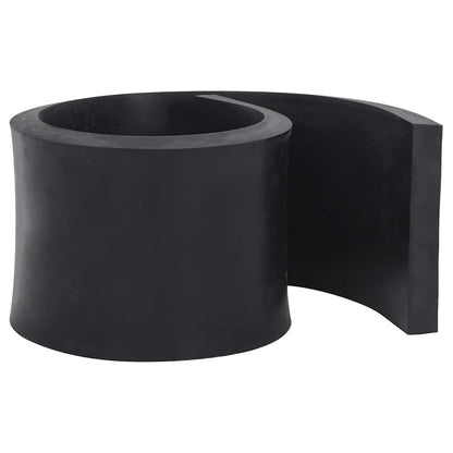 vidaXL Rubber Edge for Snow Plow Black 120x15x2 cm