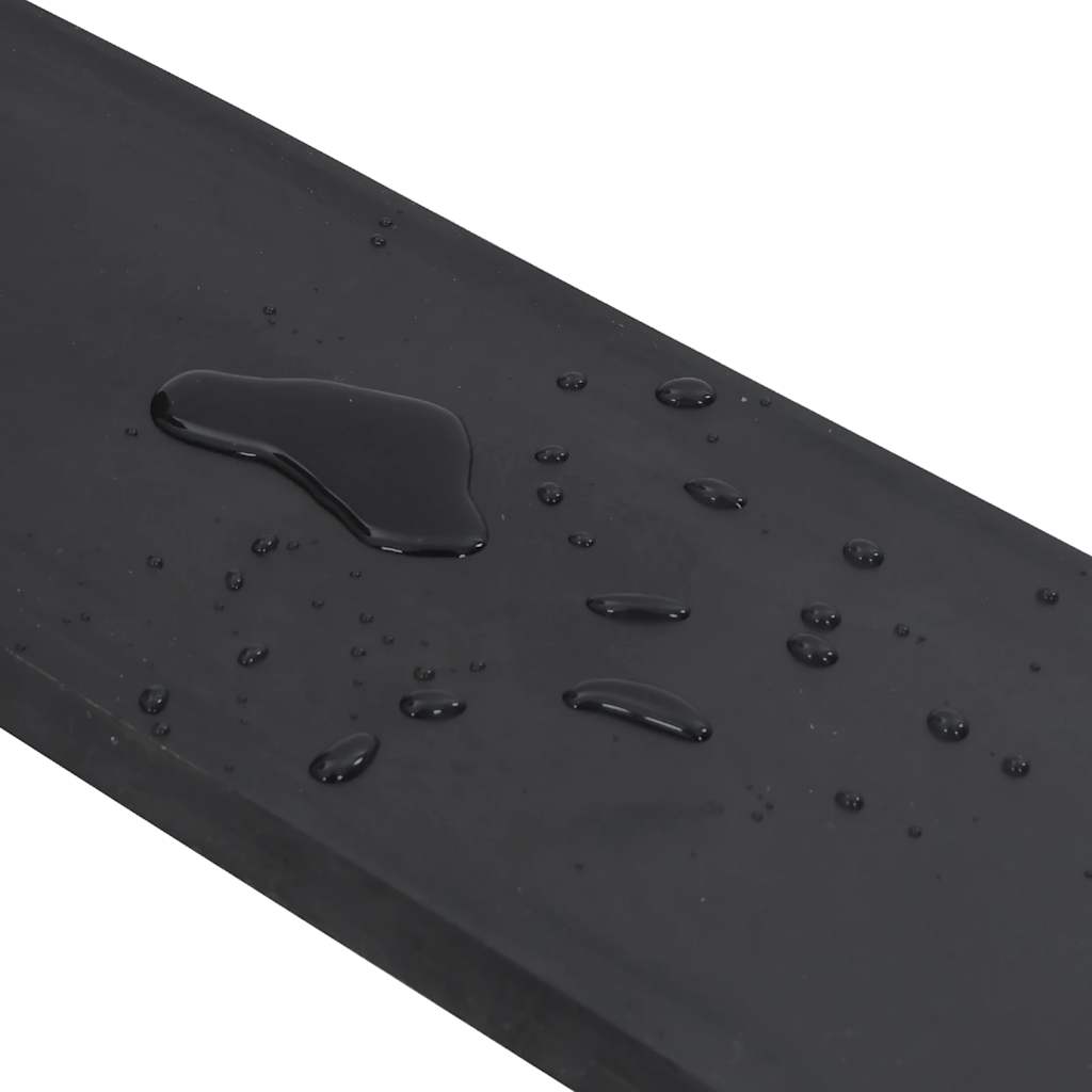 vidaXL Rubber Edge for Snow Plow Black 120x15x2 cm