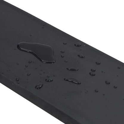 vidaXL Rubber Edge for Snow Plow Black 150x15x2 cm