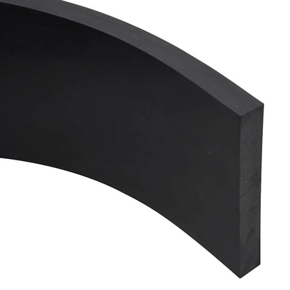 vidaXL Rubber Edge for Snow Plow Black 180x15x2 cm