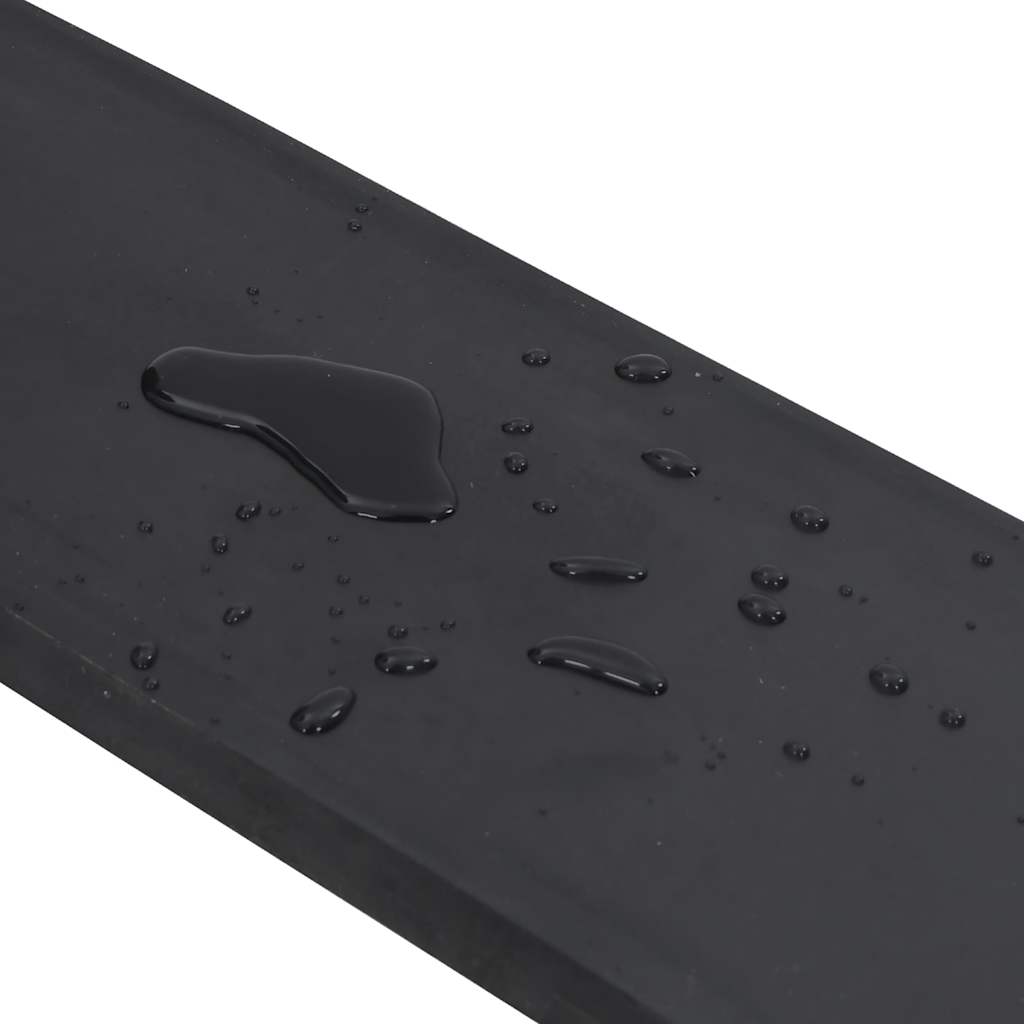 vidaXL Rubber Edge for Snow Plow Black 180x15x2 cm